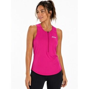 Zoot Sports Womens Pink Half Zip Cycling Triathlon Training Tank Top XS